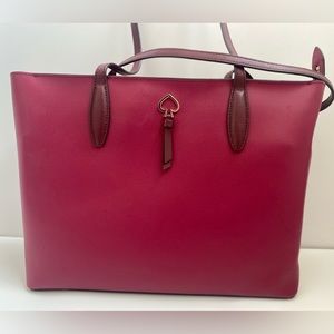 Kate Spade burgundy tote